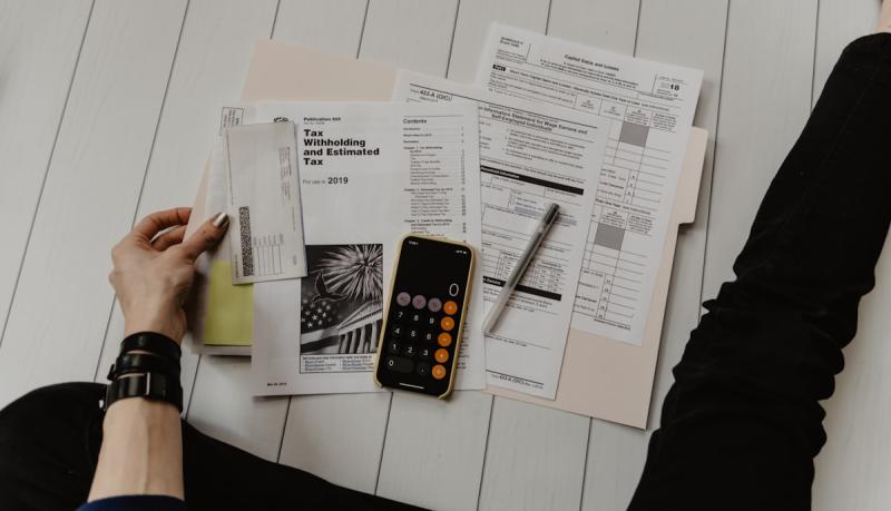 Financial charts and planning documents showing income growth trajectories